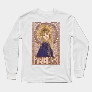 Stevie Nicks Mucha Art Nouveau Long Sleeve T-Shirt